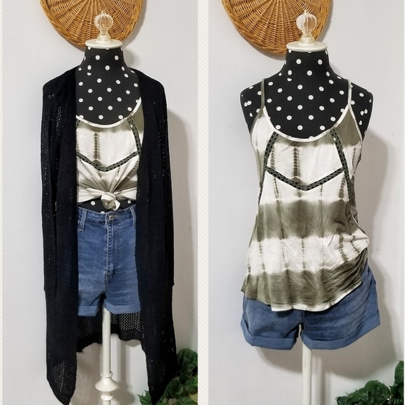 Tops - LAST| OLIVE GREEN TIE DYE TOP S 4 6